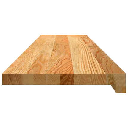 trappemåtter 16 stk. lysebrun 110x30x2 cm massivt egetræ