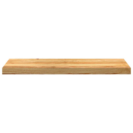 trappemåtter 20 stk. lysebrun 80x30x2 cm massivt egetræ