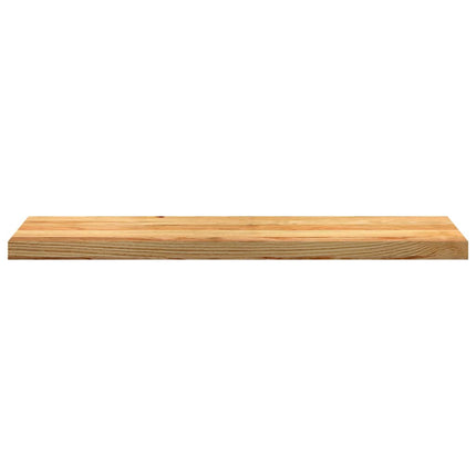 trappemåtter 20 stk. lysebrun 100x30x2 cm massivt egetræ