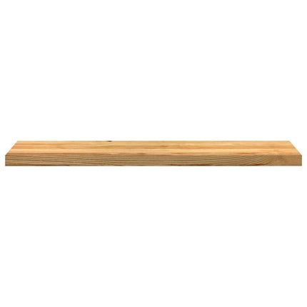 trappemåtter 20 stk. lysebrun 110x30x2 cm massivt egetræ