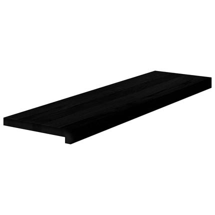 trappemåtter 4 stk. brunsort 90x25x2 cm massivt egetræ