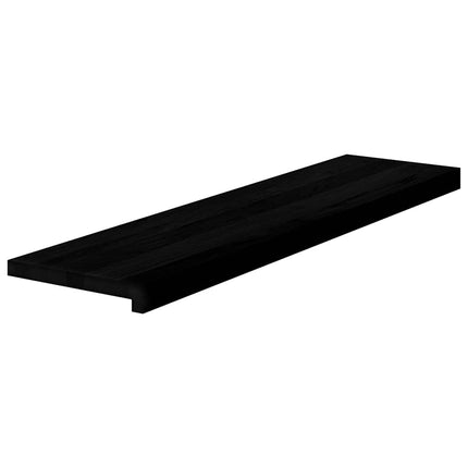 trappemåtter 4 stk. brunsort 100x25x2 cm massivt egetræ