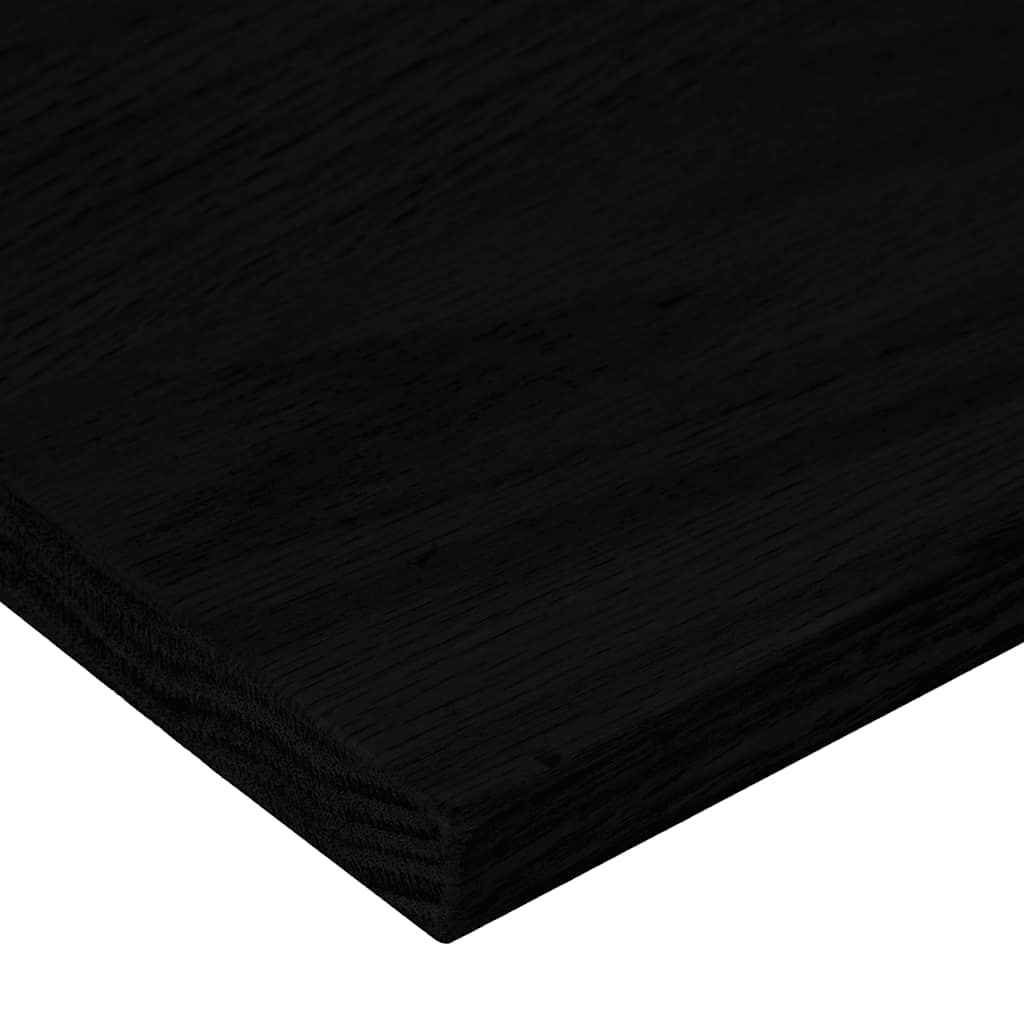 trappemåtter 8 stk. brunsort 100x30x2 cm massivt egetræ
