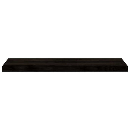 trappemåtter 12 stk. mørkebrun 90x25x2 cm massivt egetræ