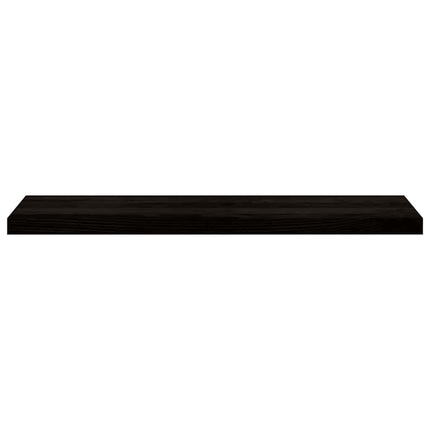 trappemåtter 12 stk. mørkebrun 100x25x2 cm massivt egetræ