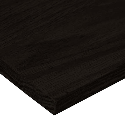 trappemåtter 16 stk. mørkebrun 70x25x2 cm massivt egetræ