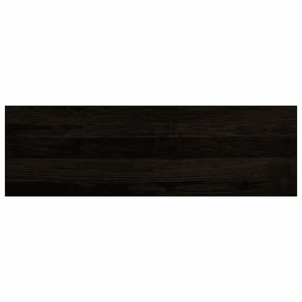 trappemåtter 16 stk. mørkebrun 80x25x2 cm massivt egetræ
