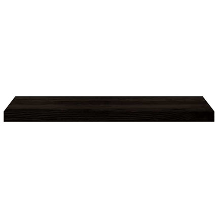 trappemåtter 16 stk. mørkebrun 80x25x2 cm massivt egetræ