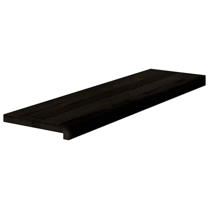 trappemåtter 16 stk. mørkebrun 90x25x2 cm massivt egetræ