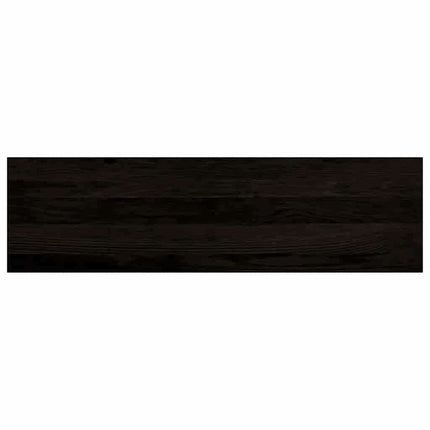 trappemåtter 16 stk. mørkebrun 90x25x2 cm massivt egetræ