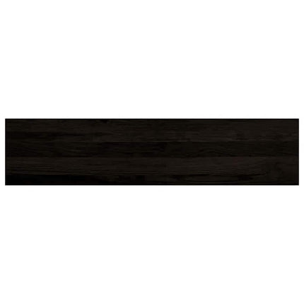 trappemåtter 16 stk. mørkebrun 110x25x2 cm massivt egetræ
