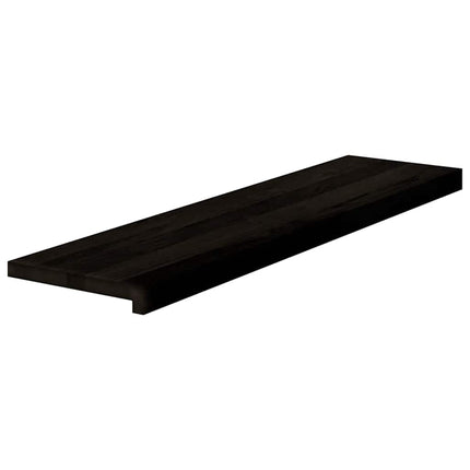 trappemåtter 16 stk. brunsort 100x30x2 cm massivt egetræ