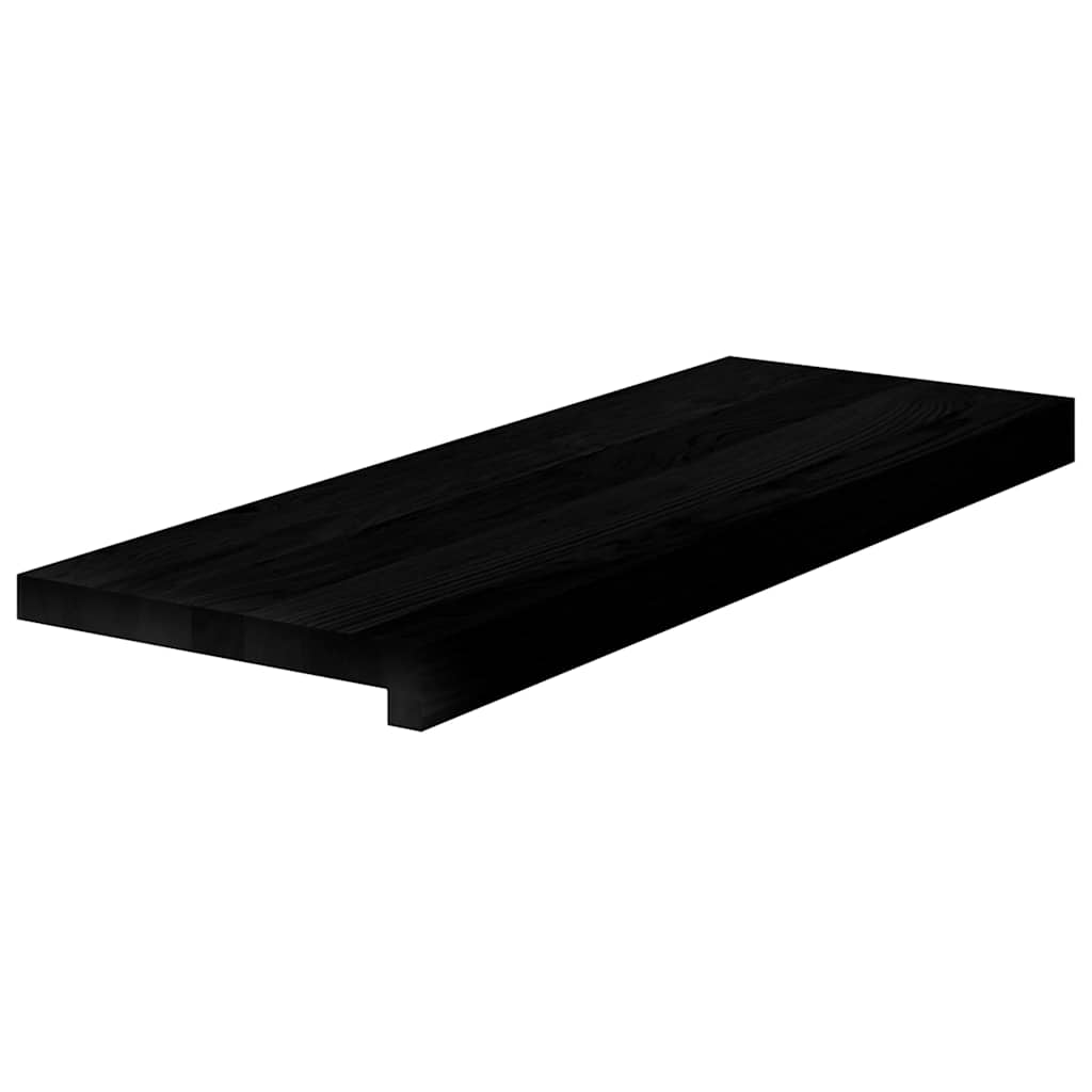 trappemåtter 20 stk. brunsort 70x25x2 cm massivt egetræ