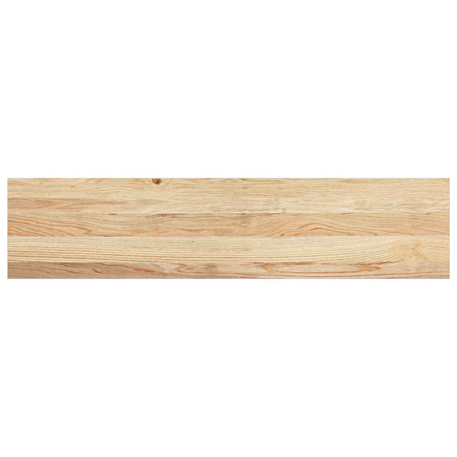trappemåtter 2 stk ubehandlet 110x25x2 cm massivt egetræ