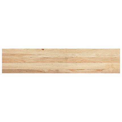 trappemåtter 2 stk ubehandlet 120x25x2 cm massivt egetræ