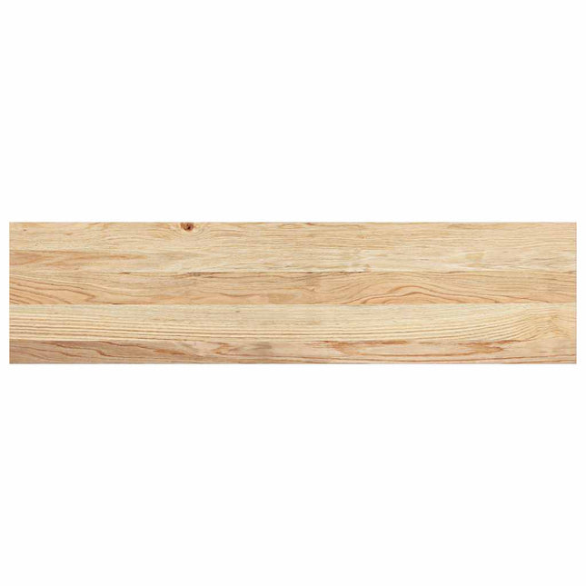 trappemåtter 2 stk ubehandlet 100x30x2 cm massivt egetræ