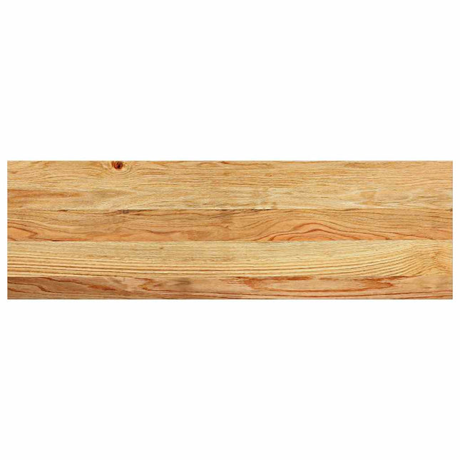 trappemåtter 2 stk lysebrun 80x25x2 cm massivt egetræ