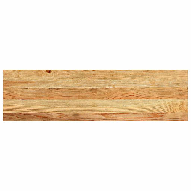 trappemåtter 2 stk lysebrun 90x25x2 cm massivt egetræ
