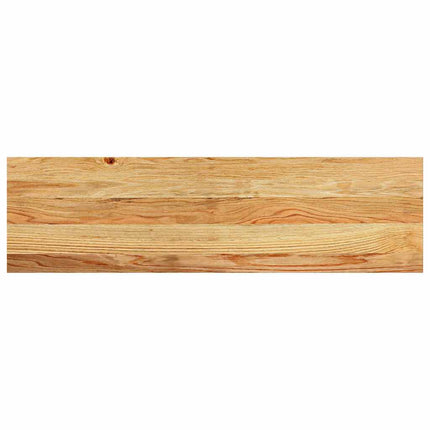 trappemåtter 2 stk lysebrun 90x25x2 cm massivt egetræ