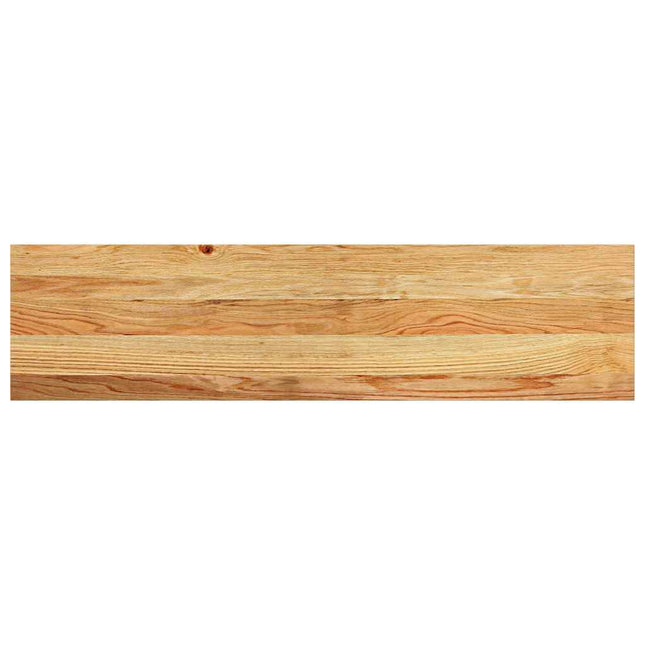 trappemåtter 2 stk lysebrun 100x25x2 cm massivt egetræ