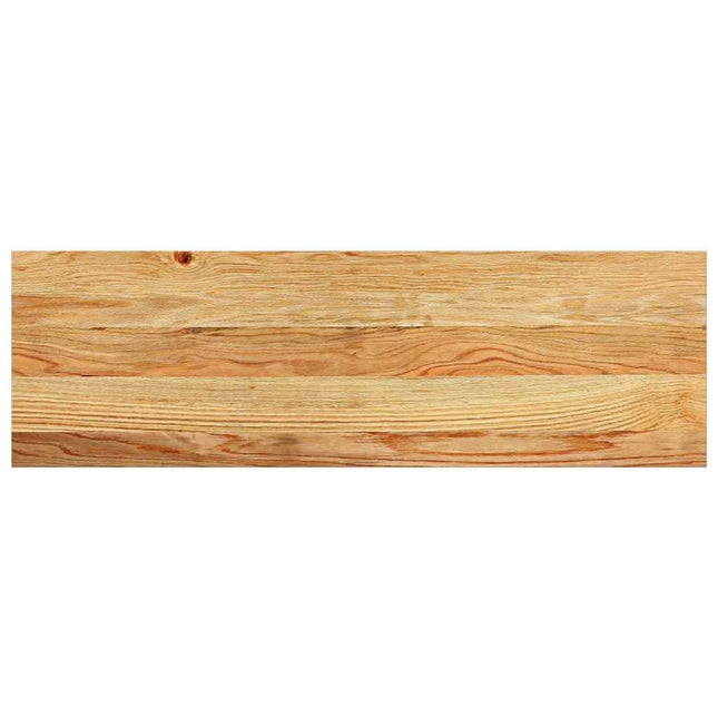 trappemåtter 2 stk lysebrun 80x30x2 cm massivt egetræ