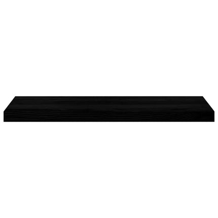 trappemåtter 2 stk. brunsort 80x25x2 cm massivt egetræ