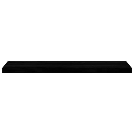 trappemåtter 2 stk. brunsort 100x25x2 cm massivt egetræ
