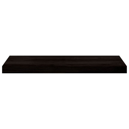 trappemåtter 2 stk. mørkebrun 70x30x2 cm massivt egetræ