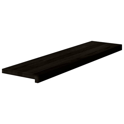 trappemåtter 2 stk. mørkebrun 100x30x2 cm massivt egetræ