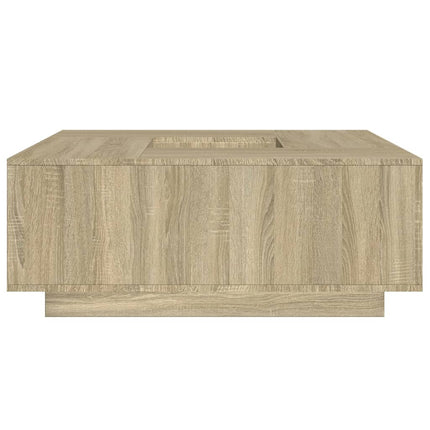 sofabord 100x100x40 cm konstrueret træ sonoma-eg