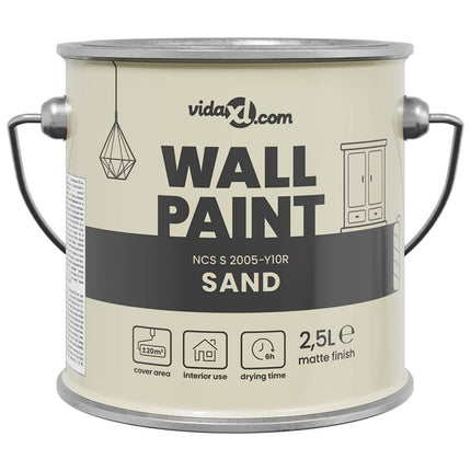 Vægmaling Brun 2,5 L Vægprint