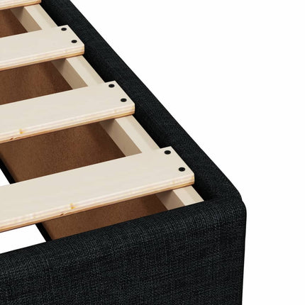 sengeramme uden madras 90x190 cm stof sort