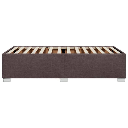 Sengeramme uden madras Mørkebrun 90x190 cm Stof