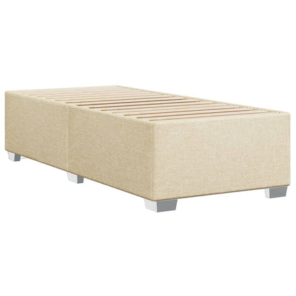 sengeramme uden madras 90x190 cm stof cremefarvet