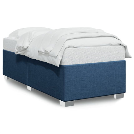 sengeramme uden madras 90x190 cm stof blå