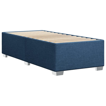 sengeramme uden madras 90x190 cm stof blå