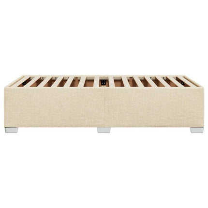 sengeramme uden madras 90x200 cm stof cremefarvet