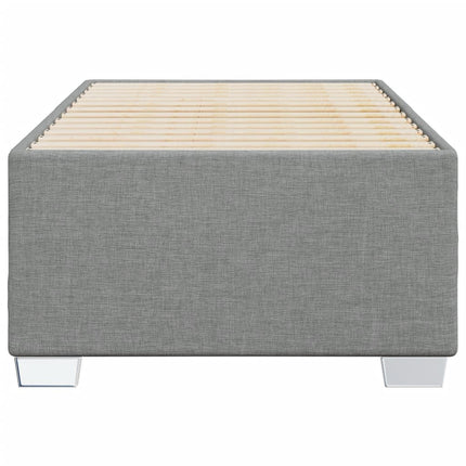Sengeramme uden madras Lysegrå 100x200 cm Stof