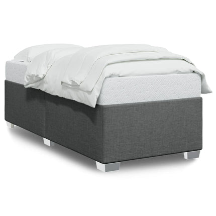 Sengeramme uden madras Mørkegrå 100x200 cm Stof