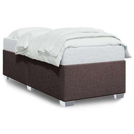 Sengeramme uden madras Mørkebrun 100x200 cm Stof