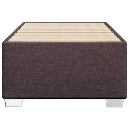 Sengeramme uden madras Mørkebrun 100x200 cm Stof