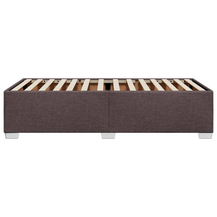 Sengeramme uden madras Mørkebrun 100x200 cm Stof