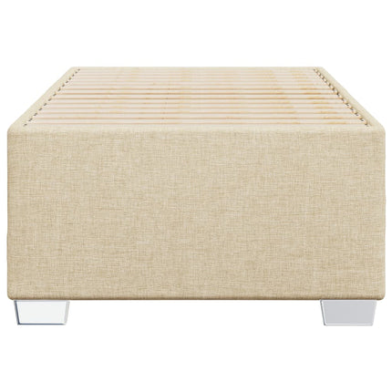 Sengeramme uden madras Creme 100x200 cm Stof