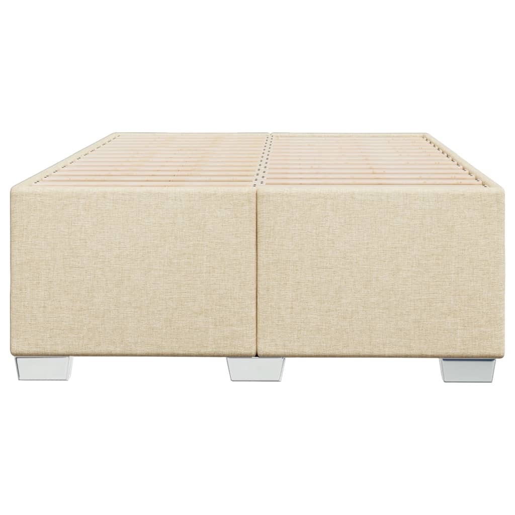 sengeramme uden madras 120x190 cm stof cremefarvet