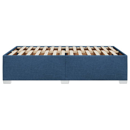 sengeramme uden madras 120x190 cm stof blå