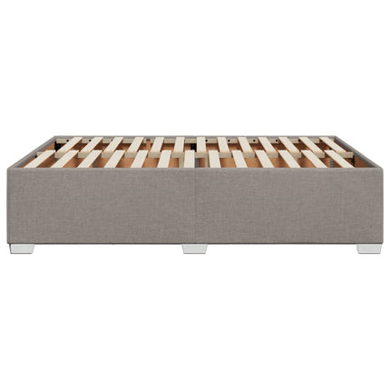 sengeramme uden madras 140x190 cm stof gråbrun