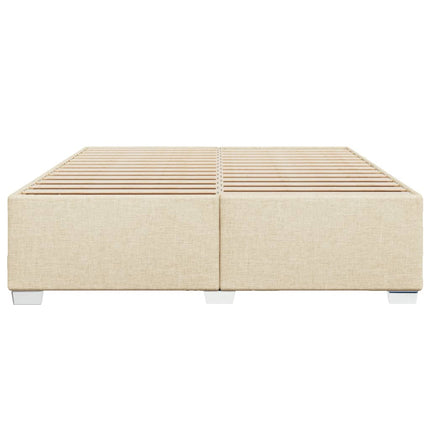 sengeramme uden madras 180x200 cm stof cremefarvet