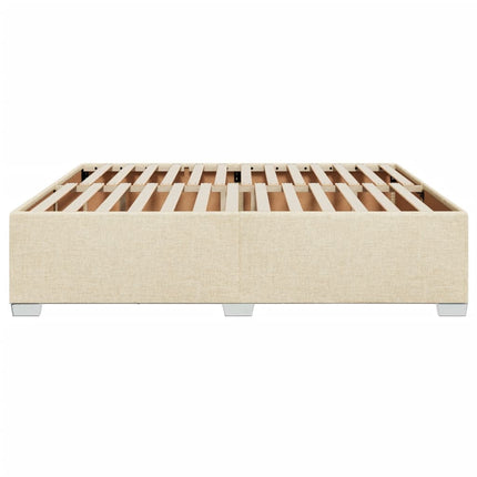 sengeramme uden madras 180x200 cm stof cremefarvet