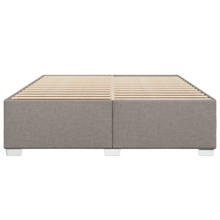 sengeramme uden madras 200x200 cm stof gråbrun