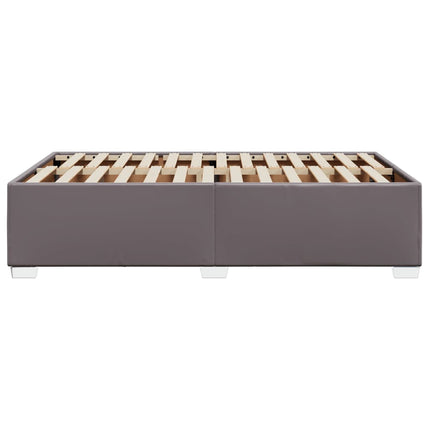 sengeramme uden madras 120x190 cm kunstlæder enkeltseng grå